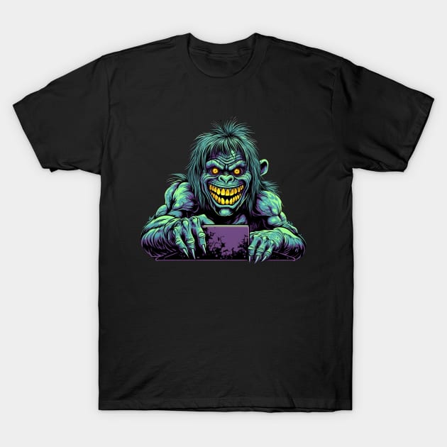 Meet the laughing Halloween monster! T-Shirt by MLArtifex